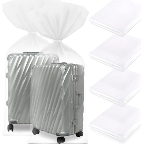 4 Pièces Sac de Rangement Extra Larges, 120×150cm Grand Sac de Rangement Transparent, Sac Plastique Rangement, Sac Rangement Pour Bagages, Meubles, Consolateurs, Chaise (1/5)