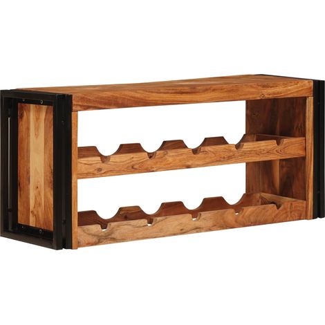 Weinregal Braun 100 x 45 x 33 cm Massivholz Akazie