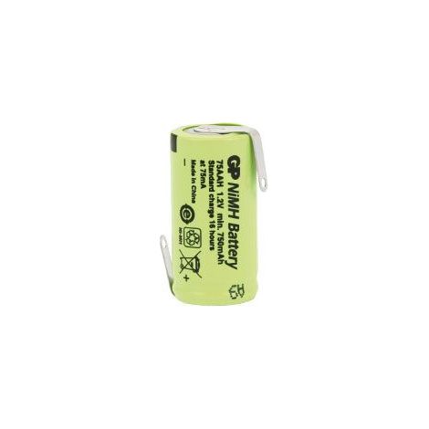 GP NiMH-Industriezelle mit Lötfahnen, 750 mAh