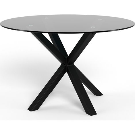 Mesa Norsica 797 , 76x0x0cm, Vidrio templado, Metal