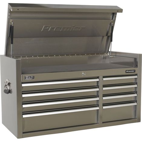 Sealey Topchest 8 Drawer 1055mm Stainless Steel Heavy-Duty PTB104008SS