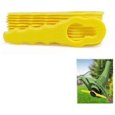 Accessoires pour tondeuses à gazon - Lot de 20 lames de rechange, compatibles avec les tondeuses Ryobi, tête de lame à double denture, modèles RAC155, RAC157, RAC158 (1/5)