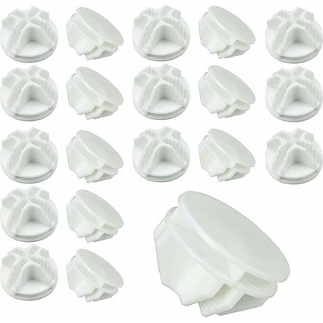 Ahlsen Cubos de conexión de plástico, estantes modulares para armario, cubos de almacenamiento, estantes resistentes, organizador Modular para armario (blanco), 100 Uds. (1/5)