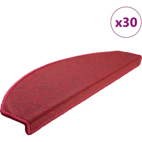 Stufenmatten 30 Stk. 65x24x4 cm Rot Halbrund Groß