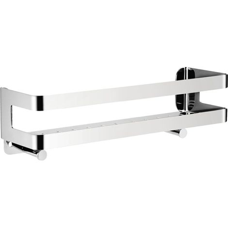 Etagere Douche Murale -Rangement Douche en Acier Inoxydable SUS304, Etagere Salle de Bain avec Crochets,Organise les Produits de la Salle de Bain et de la Cuisine (Argent) (30cm) (1/5)