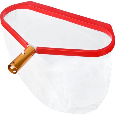 Schwimmbadskimmer, Bodenskimmer, 38 cm tiefer Oberflächenskimmer, feinmaschiges Schwimmnetz mit verstärktem Kunststoffrahmen, für Springbrunnenbecken (Rot) (1/5)