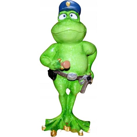 Frosch-Polizistenfigur 20x9x9 (1/5)