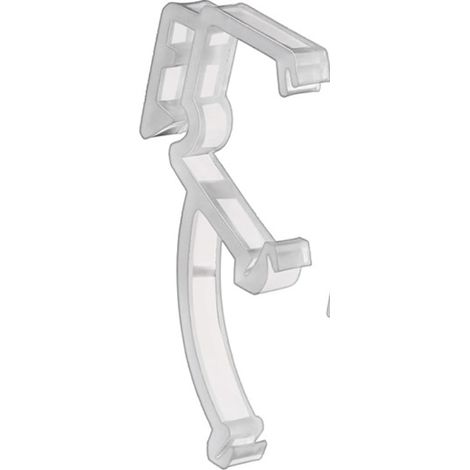 BEBUSINGOTO 20 Pièces Clips de Cantonnière de 2 Pouces Mini Clips de Store Transparents Clips de Cantonnière de Fenêtre Cachés pour Cantonnière de Stores Horizontaux en Bois ou en Faux Bois (1/5)