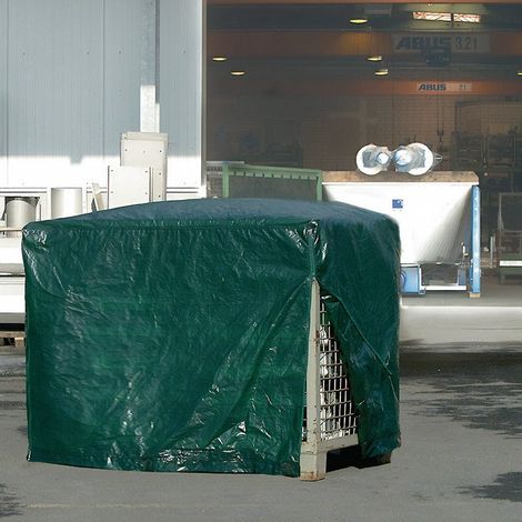 Tapa  para  jaula  de  malla  B.850xL.1250mm  verde  P.3,8kg  con  cremallera