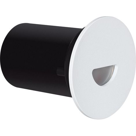 Baliza Exterior LED 2W Empotrable Pared Circular Blanco Guell 2700K Blanco Cálido (1/5)