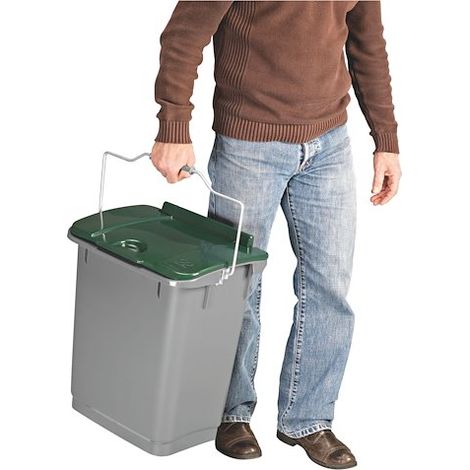 Poubelle tri sélectif 35 litres – Polyéthylène haute densité – Dimensions H 50,5 x L 42,5 x P 30,5 cm – Usage intérieur – Sulo (1/2)