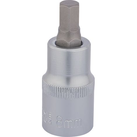 Draper 8.0 x 55mm Hex Socket Bit for 1/2" Square Drive – Metric Hexagonal Socket Bits (Model 16302) (1/5)