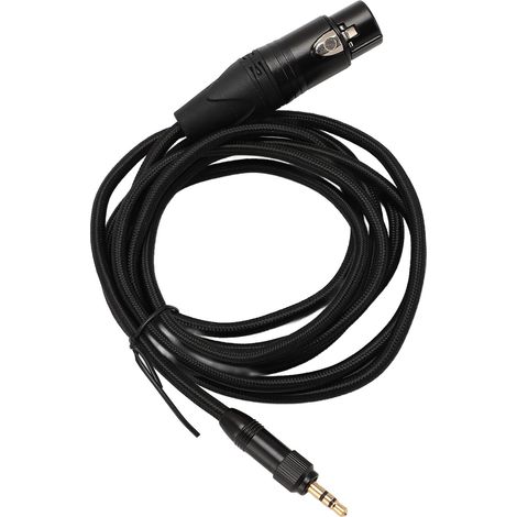 Câble microphone symétrique verrouillable 3,5 mm vers XLR femelle (jack stéréo 3,5 mm vers XLR femelle 3 broches) pour microphone de table de mixage, 2 m / 6,6 pi (1/5)