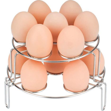Eierhalter für Dampfgarer, Dampfkorb, Kochrost, 2er-Set mit 2 Dampfmatten (Eier nicht enthalten) (1/5)