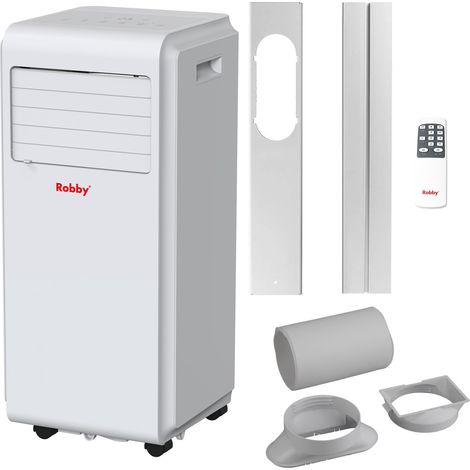 Climatiseur mobile reversible 2600w avec kit fenêtre - Robby - ROAC9HW