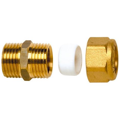 Raccord laiton bicône droit (Mâle 3/8x12) - Watts 22L0702212