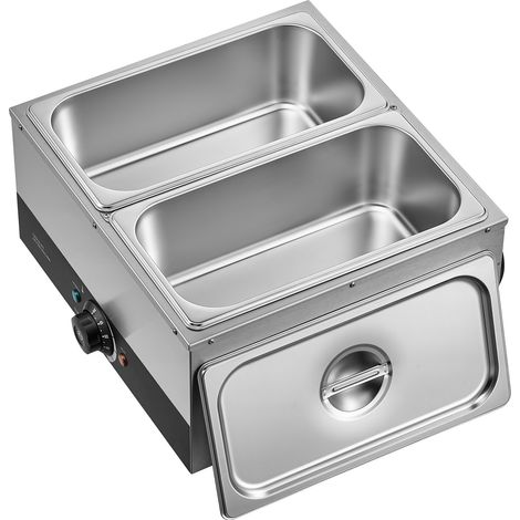 Mophorn Máquina para Fundir Chocolate 1200 W con 2 Tanques, Fabricada en Acero Inoxidable, Rango de Temperatura Ajustable de 30°C a 85°C, Sistema de Calentamiento por Baño María, para Queso y Leche (1/5)