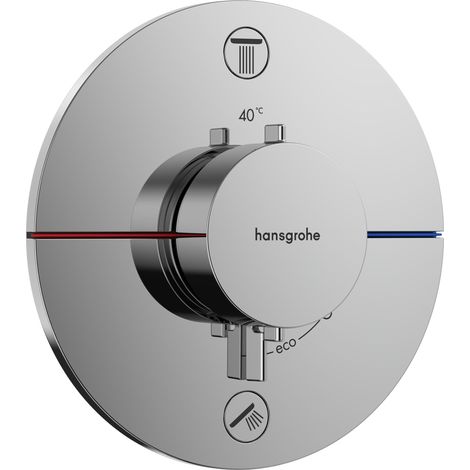 termostato hansgrohe ShowerSelect Comfort S, empotrado, 2 (1/3)