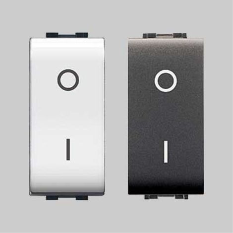 Interruttore bipolare "mylife" 16ax 250v - grigio EC ELETTROCANALI (1/3)