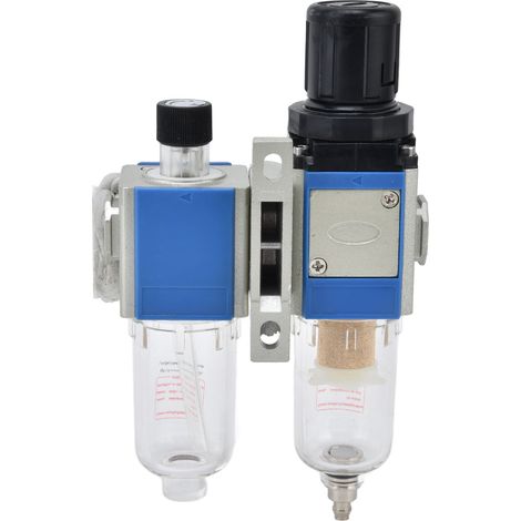 Filtre débit compresseur air avec régulateur pression lubrificateur séparateur eau huile GFC200-08 (1/5)