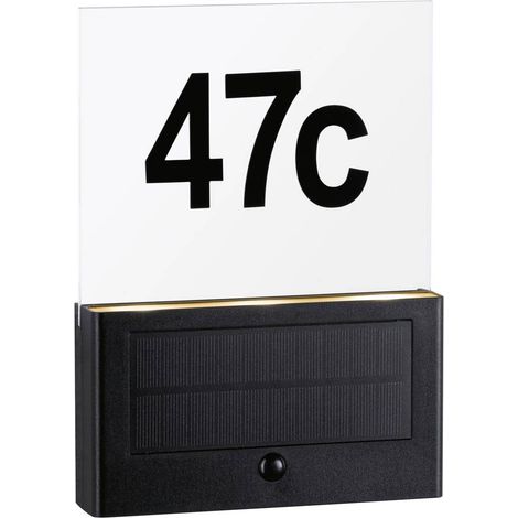 Paulmann 94725 Neda IP44 2200K Lampada solare per numero civico 1 W Antracite (1/5)