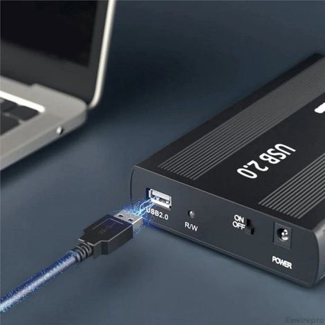 Boîtier IDE - Disque Dur Externe 3,5 Pouces - Compatible HDD SSD - Alimentation UE - USB - Noir - Lot de 2 (1/5)