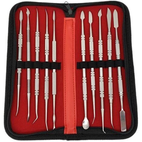 10 Pcs Stainless Steel Wax Carving Tools - For Carving Wax and Clay (1/5)