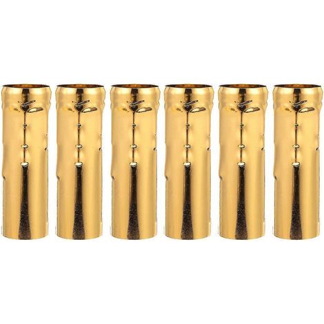 Lot de 6 manchons pour bougies de lustre E14, cache-douille pour candélabre (1/5)