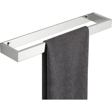 1 Porte Serviette Mural, Acier Inoxydable SUS304, Montage Vis Ou Auto-adhésif, 40CM Chrome Poli, Pour Salle De Bain Cuisine
