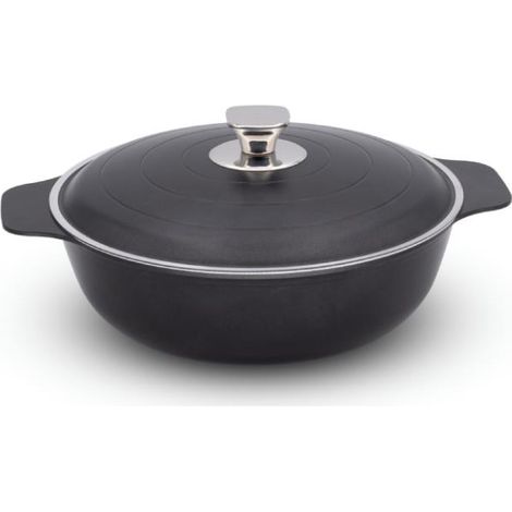 Tegame Antiaderente in Alluminio ad Induzione Coco con Coperchio 36 cm (1/2)