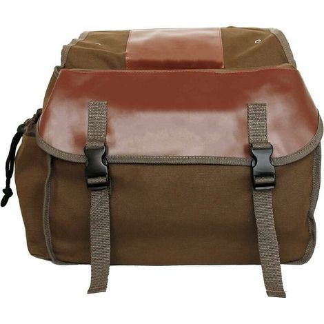 Sac de Vélo Rétro Sacoche Porte-Bagages Sac Double de Siège Arrière pour Vélo Moto (1/4)