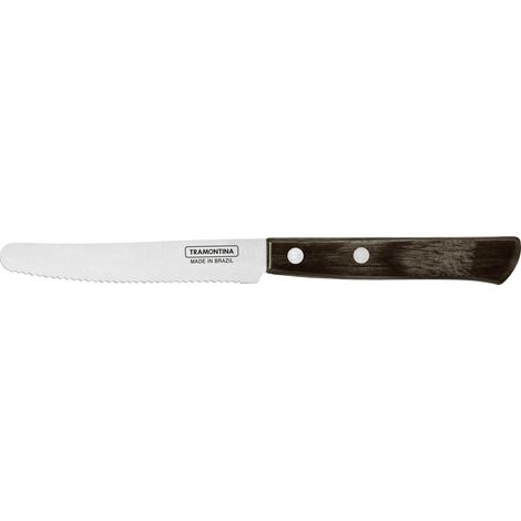 Tramontina Frühstücksmesser 11,5 cm Edelstahl mit Holzgriff (1/2)