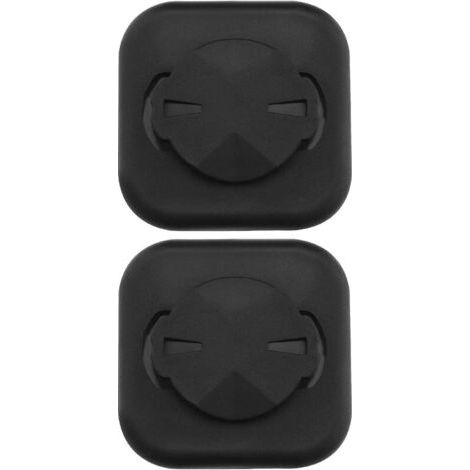 Pair 2pcs Support de Téléphone Portable Compatible avec Garmin Edge Support d'ordinateur de Vélo Anti-dérapant Adaptateur de Support de Téléphone Adhésif 40x40mm en Plastique Noir (1/5)