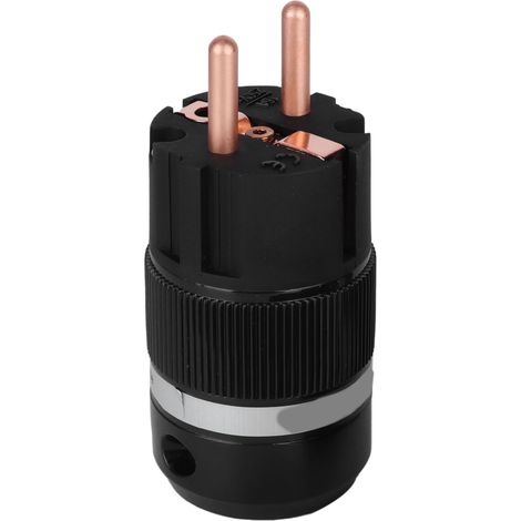 Connecteur d'alimentation en cuivre pur Monosaudio IEC, connecteur d'alimentation secteur, prise UE 100‑250VE100 (fiche mâle) (1/5)