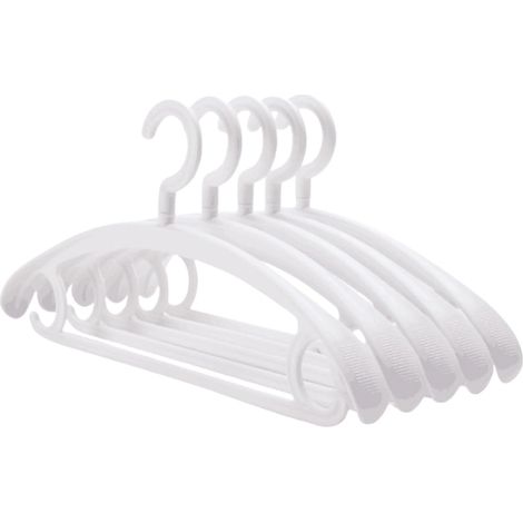 Lot de 10 cintres renforcés à charge ultralourde. Design large et épais, sécurité antidérapante optimale. (1/5)