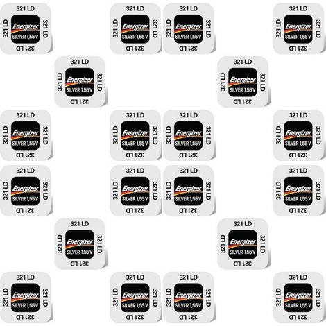 .20 piles Energizer 321LD SR616SW.