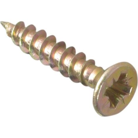 ForgeFix MPS3525Y Multi-Purpose Pozi Compatible Screw CSK ST ZYP 3.5 x 25mm Box 200 FORMPS3525Y