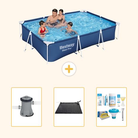 Bestway Bestway Steel Pro Rectangulaire - 300x201x66 cm - 4-pièces  S22727 (1/4)
