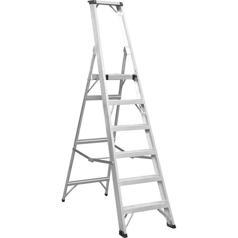 Sealey AXL6 Industrial Step Ladder 6-Tread Aluminium - EN 131