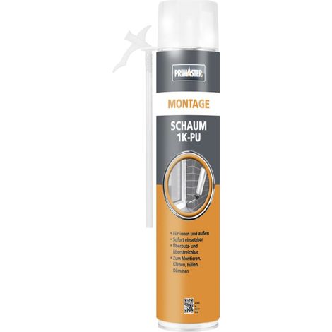 Primaster Montageschaum 1K Beige 750ml Pistolenschaum Bauschaum Pistole