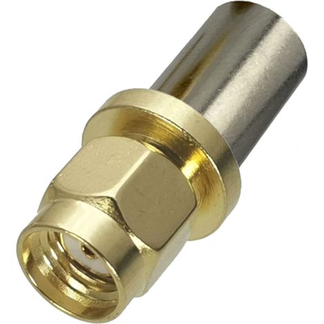 Connettore SMA RP per cavo LMR300, crimpato (1/4)