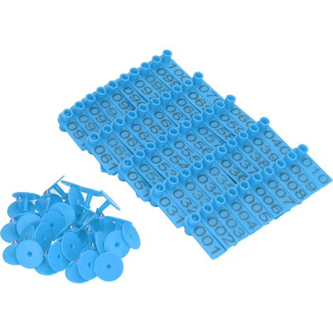 Ear Tags - PP Material - Numbered For Cattle Pig Sheep - 100 Sets (1/5)