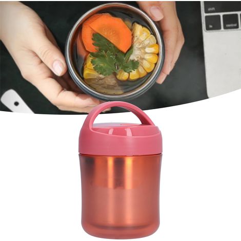 Cuillère à soupe isotherme portable et fine de 500 ml, boîte à lunch isotherme en acier inoxydable, ensemble complet de contenants alimentaires, boîte à lunch isotherme, tasse à soupe pour bébé, acces (1/5)