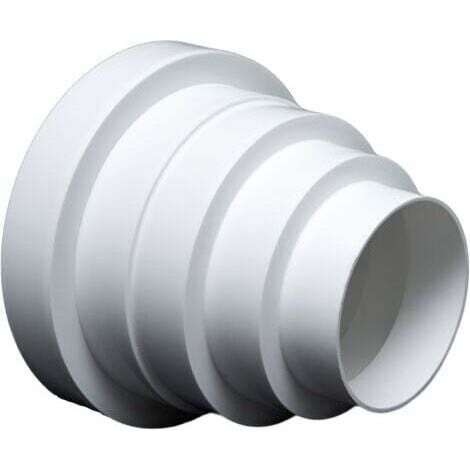 Réduction ronde universelle pour systèmes de ventilation d'un diamètre de 80 à 150 mm - conduit RDRC