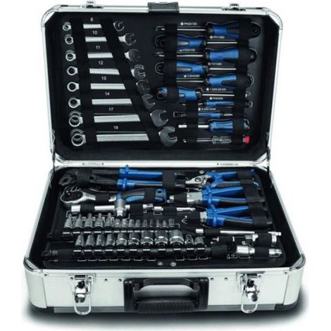 Scheppach – Coffret multi-outils 102 pièces – Outils en acier chrome vanadium – Mallette aluminium verrouillable – Pour réparations à domicile (1/5)