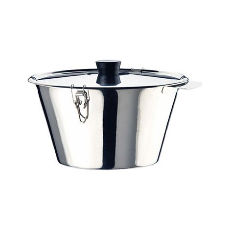 Teglia per flan con coperchio acciaio inox 14cm 1014 ilsa (1/2)