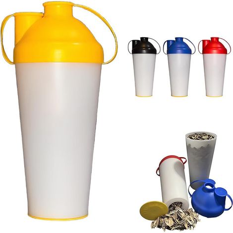 Nouveau récipient réutilisable pour coques de graines - Jaune - 501-600 ml