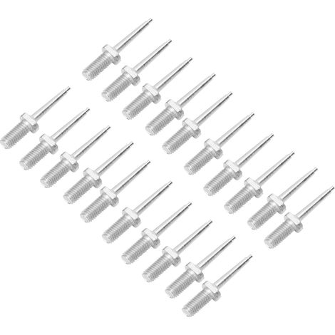 Lot de 20 pinces pour fixation d'étiquettes auriculaires (porcs, bovins, ovins) avec épingle de rechange en acier inoxydable. (1/5)