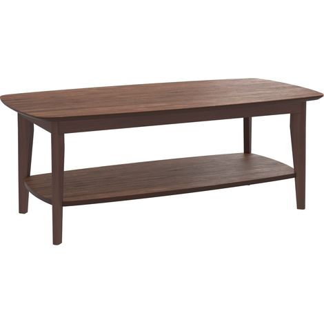 Table basse rectangulaire en bois foncé - SADI (1/5)