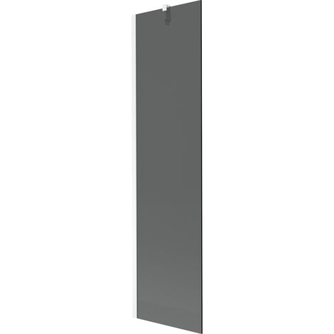 Mexen Next paravento per vasca da bagno 1-anta 50 x 150 cm, grafite, bianco - 895-050-000-00-40-20 (1/5)